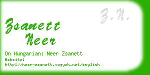 zsanett neer business card